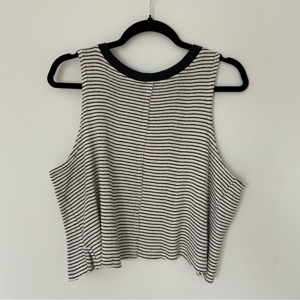 Free People Open Back Muscle Crop Tank size Small